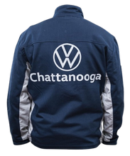 Load image into Gallery viewer, VW LOGO BLUE POCKETED JACKET WITH CUT RESISTANT SLEEVES