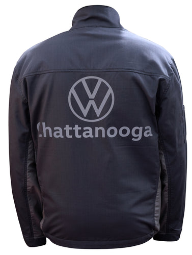 VW LOGO TWO TONE GREY POCKETED JACKET